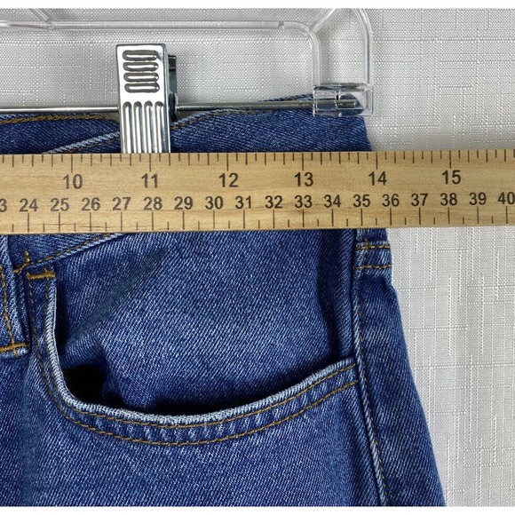 VANS Jeans Womens 3/26 Blue Denim Mid Rise Straight Leg Slim Fit Trendy Casual - Picture 7 of 9